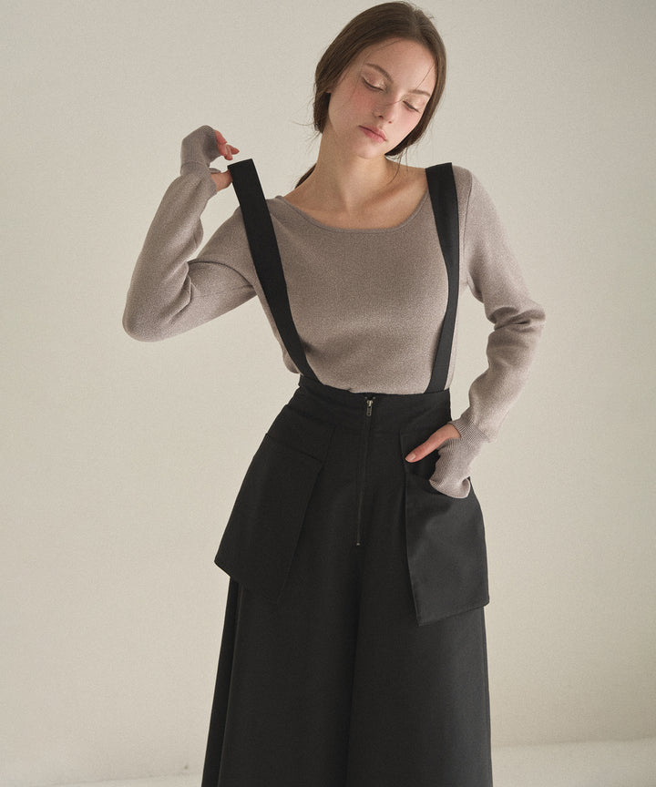 Wide Pocket Trench Pants