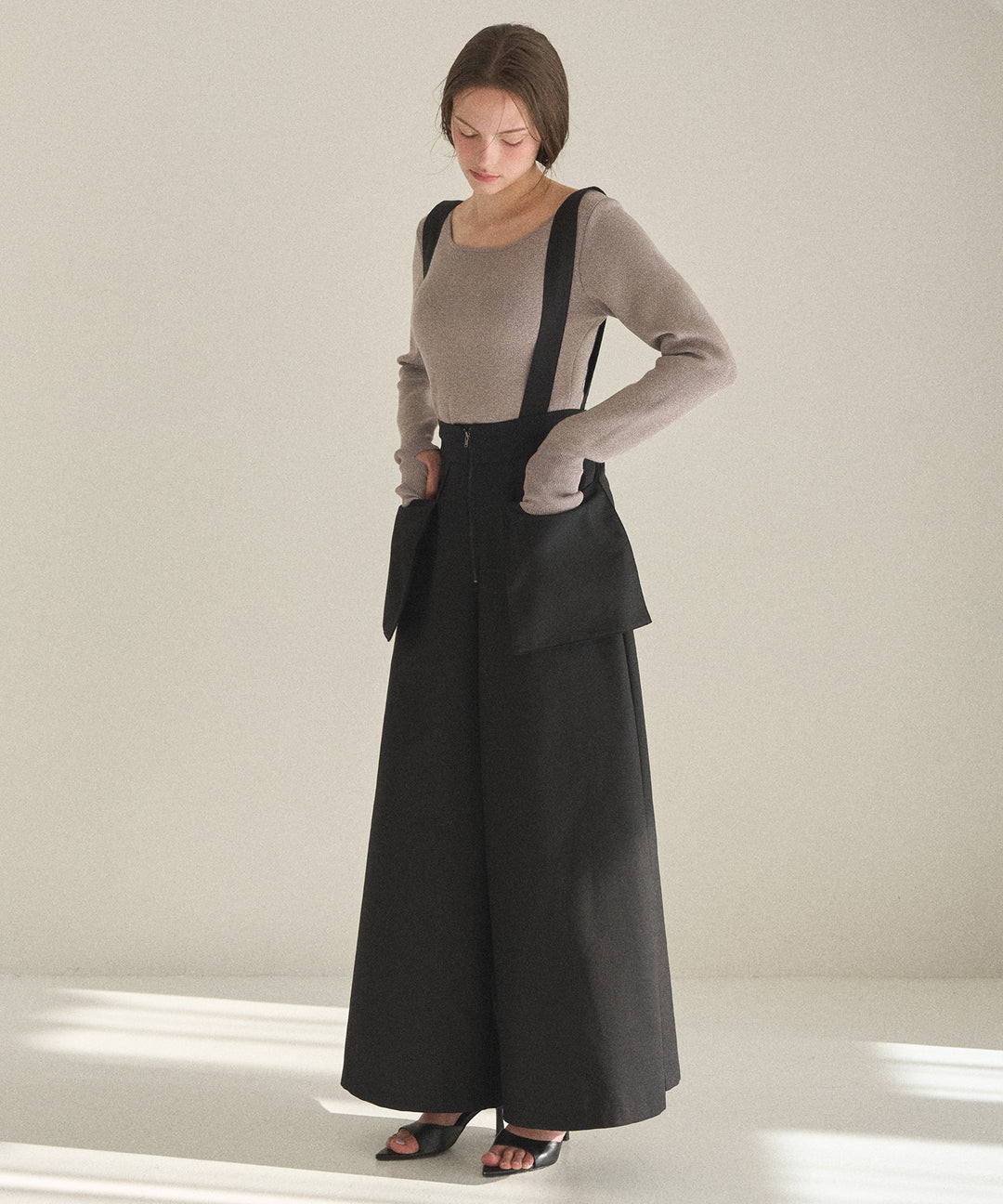 Wide Pocket Trench Pants