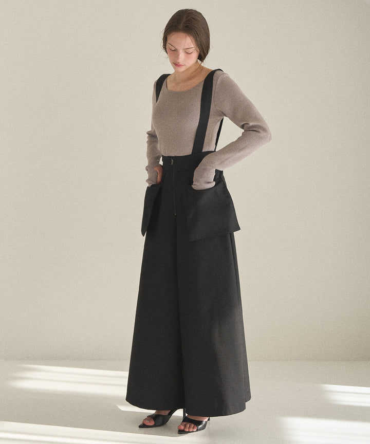 Wide Pocket Trench Pants