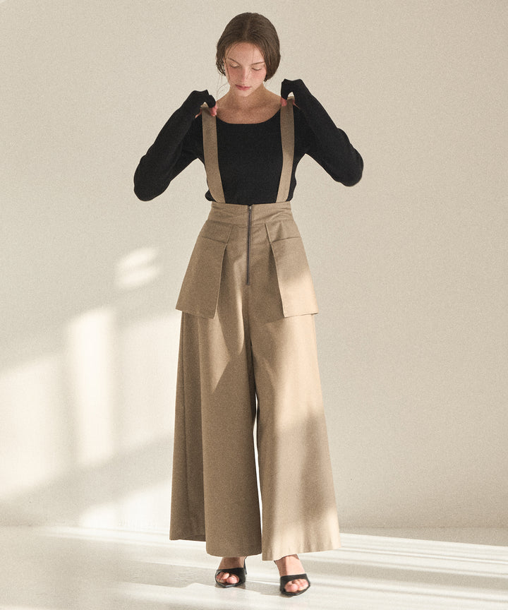 Wide Pocket Trench Pants
