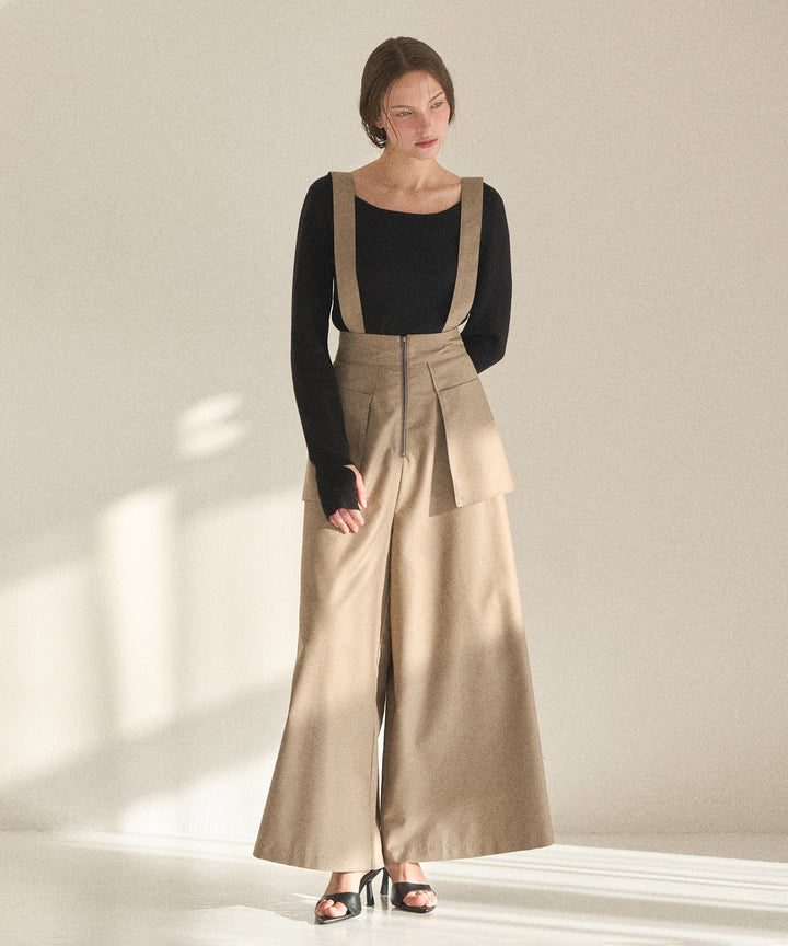 Wide Pocket Trench Pants