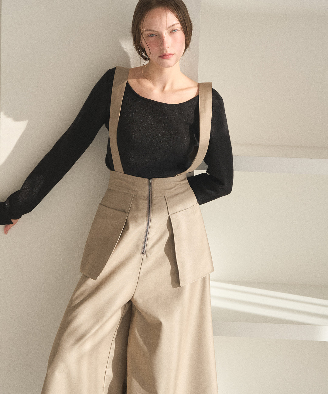 Wide Pocket Trench Pants