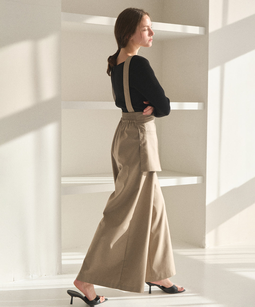 Wide Pocket Trench Pants