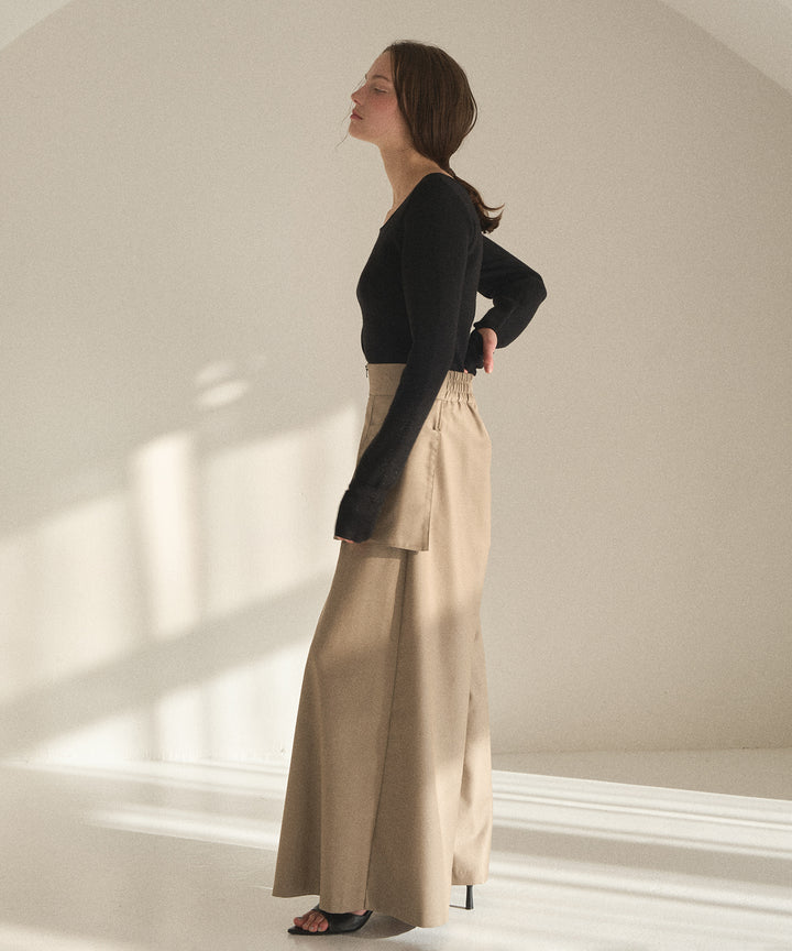 Wide Pocket Trench Pants