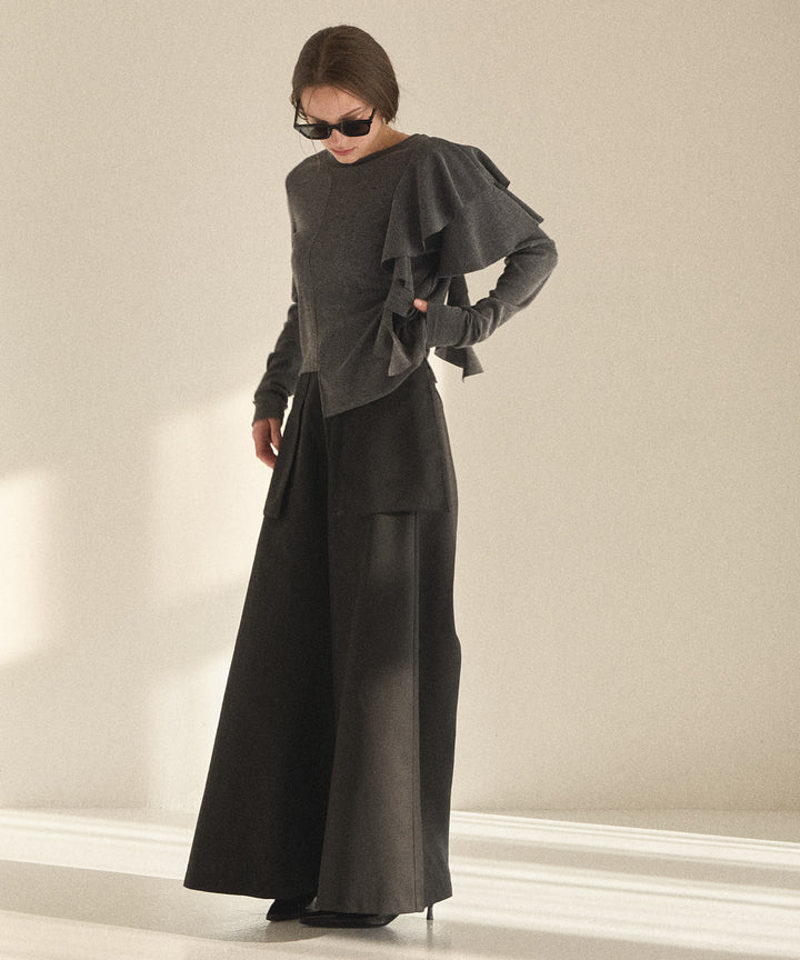 Wide Pocket Trench Pants