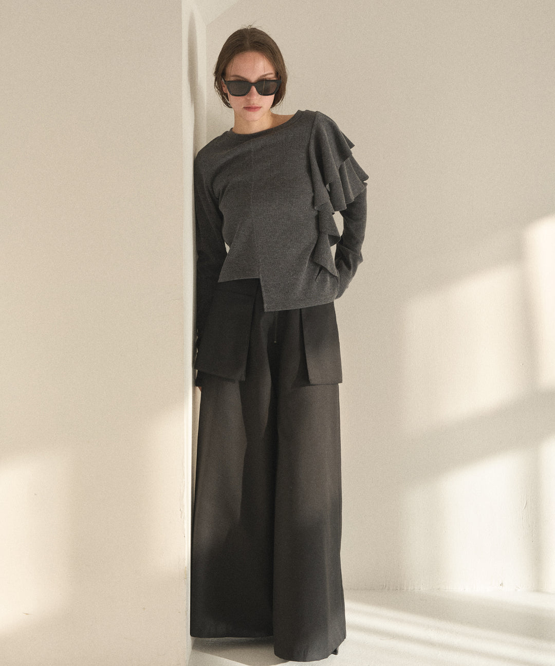 Wide Pocket Trench Pants