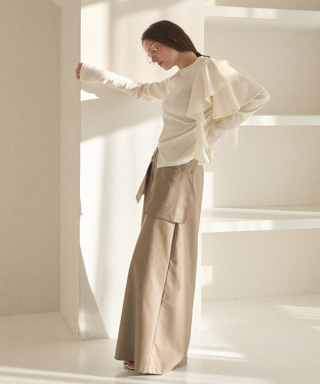 Wide Pocket Trench Pants