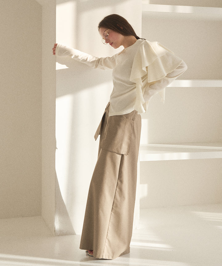 Wide Pocket Trench Pants