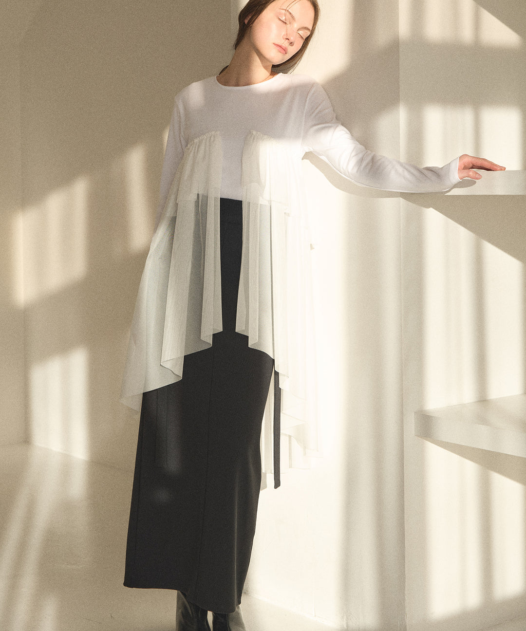 Cut Tight Cargo Skirt