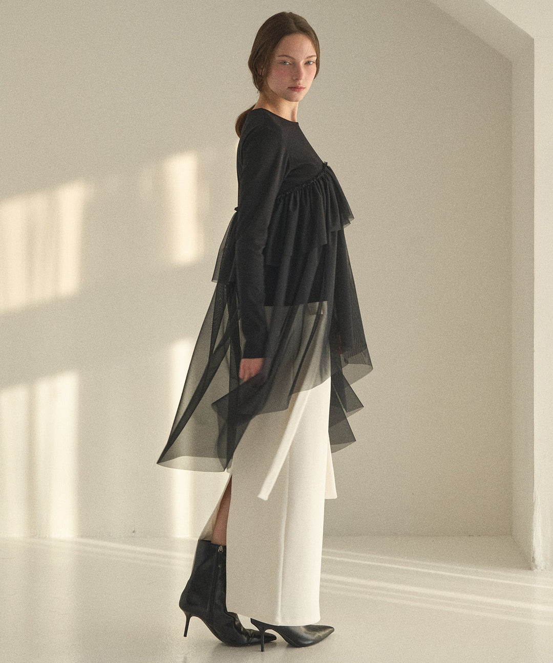 Cut Tight Cargo Skirt