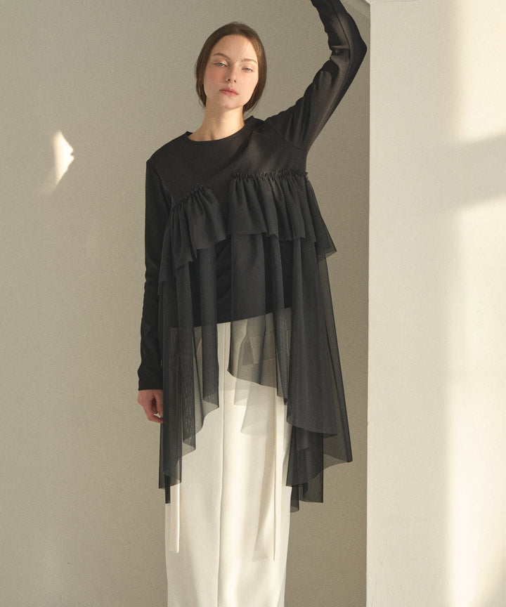 Cut Tight Cargo Skirt