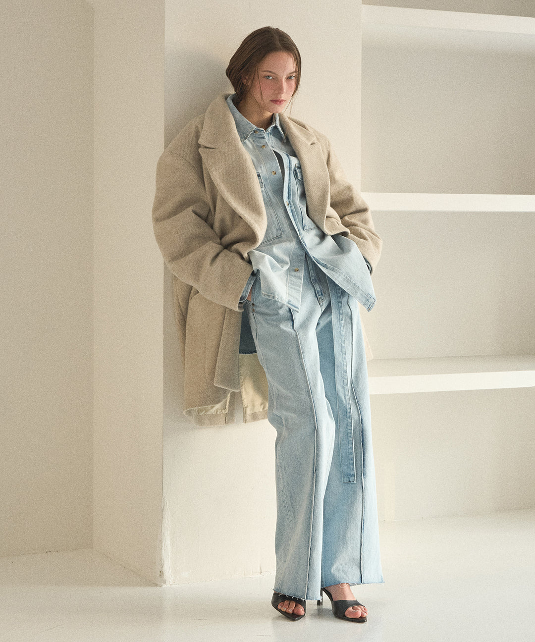 ICE Bleach Denim Shirt Jacket