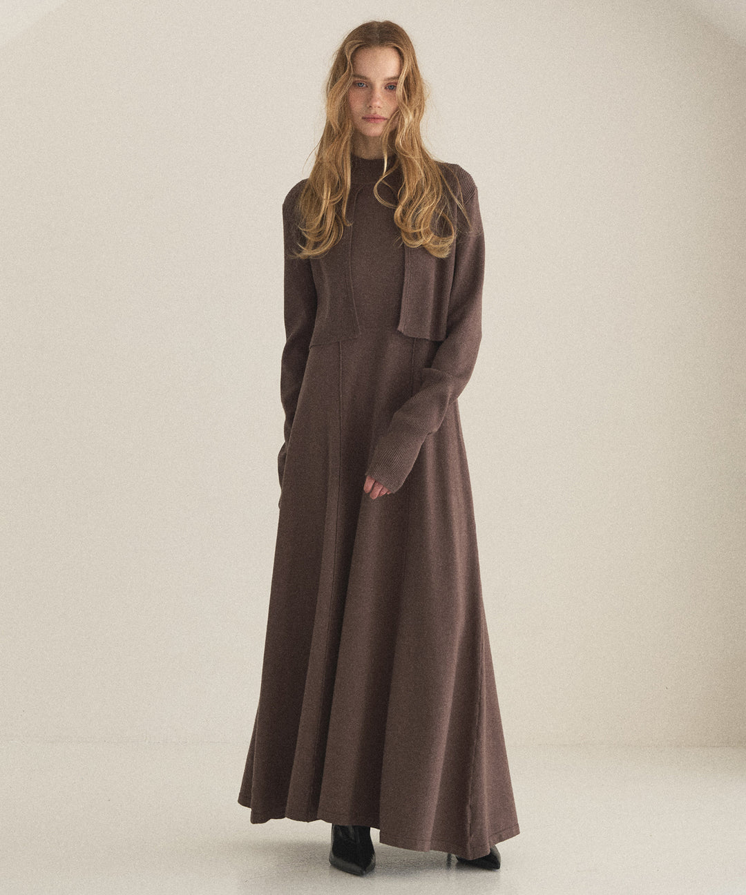 Layer Cape Ensemble Dress