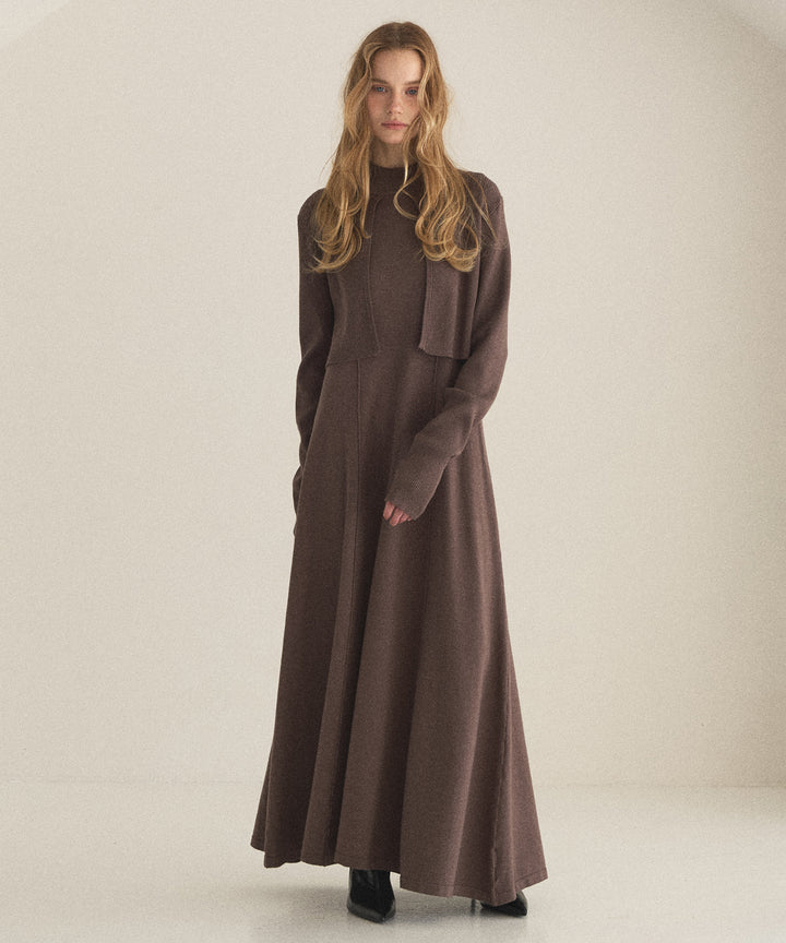 Layer Cape Ensemble Dress
