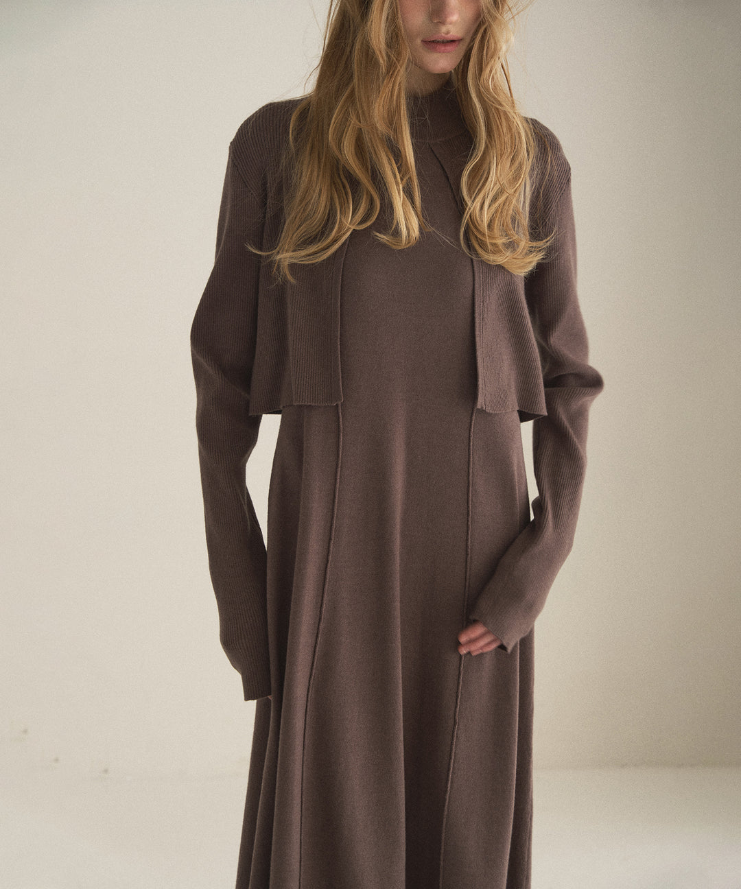 Layer Cape Ensemble Dress