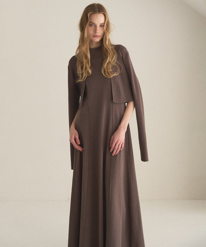 Layer Cape Ensemble Dress