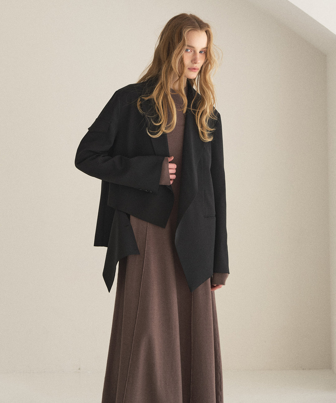 Layer Cape Ensemble Dress