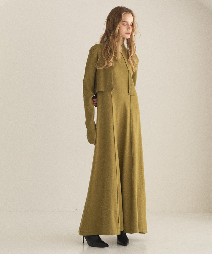 Layer Cape Ensemble Dress