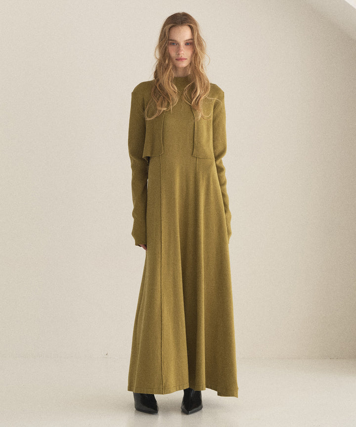 Layer Cape Ensemble Dress