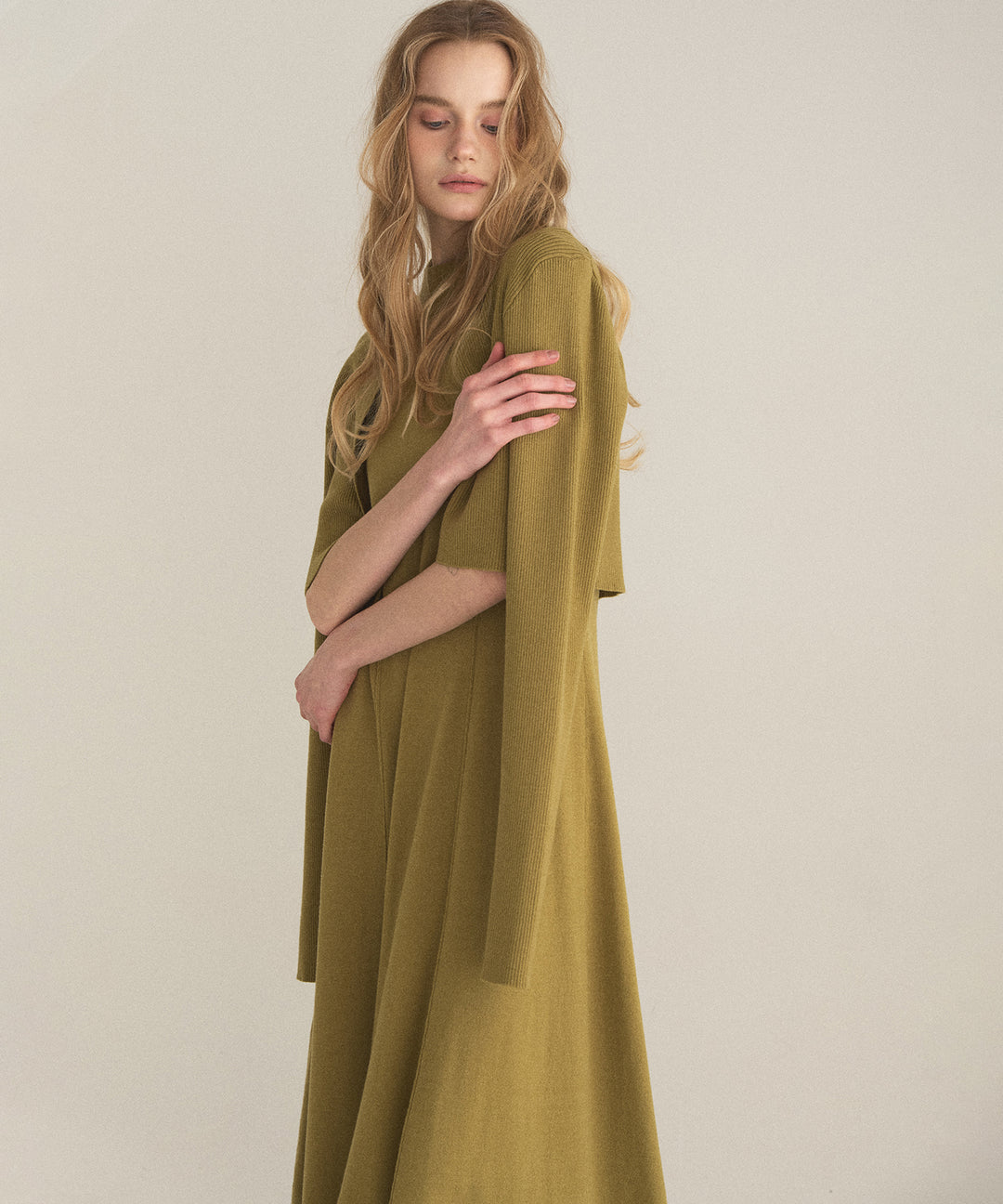 Layer Cape Ensemble Dress