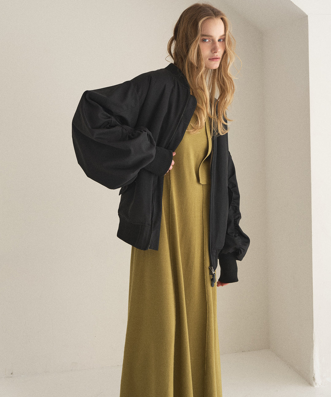 Layer Cape Ensemble Dress
