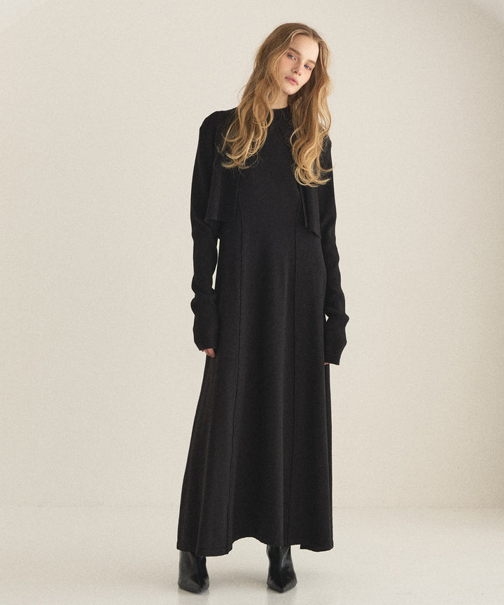 Layer Cape Ensemble Dress