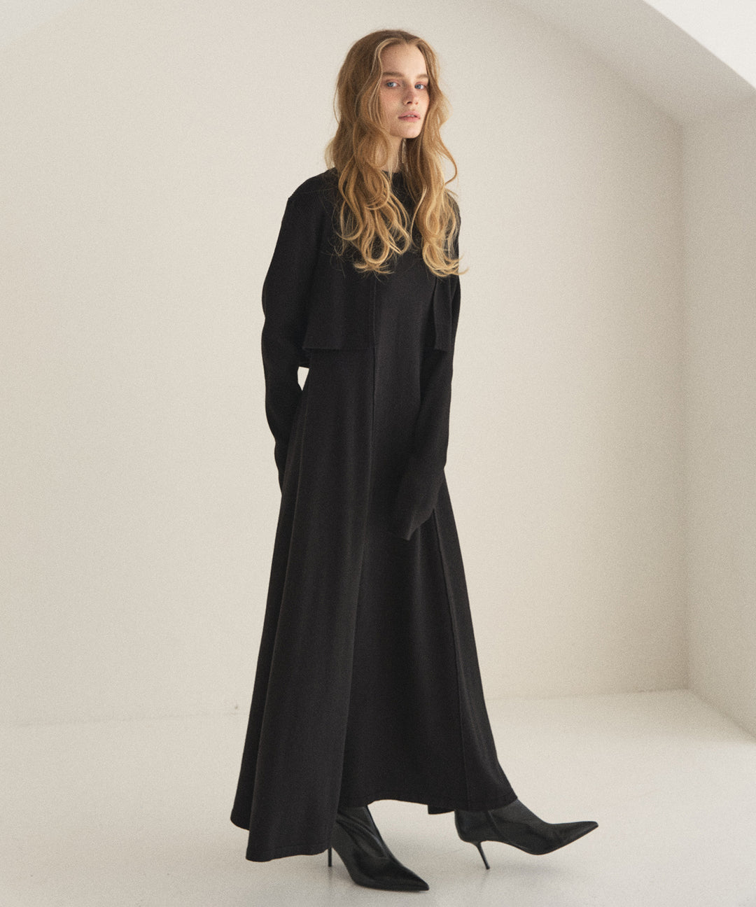 Layer Cape Ensemble Dress
