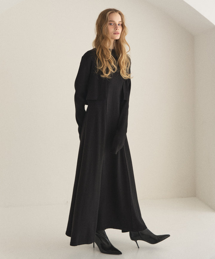 Layer Cape Ensemble Dress