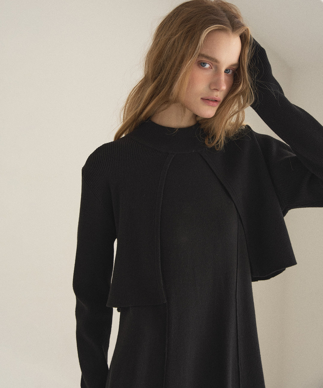 Layer Cape Ensemble Dress