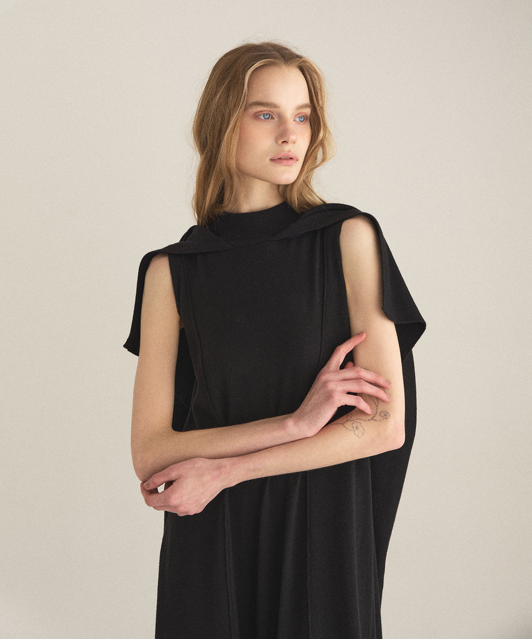 Layer Cape Ensemble Dress