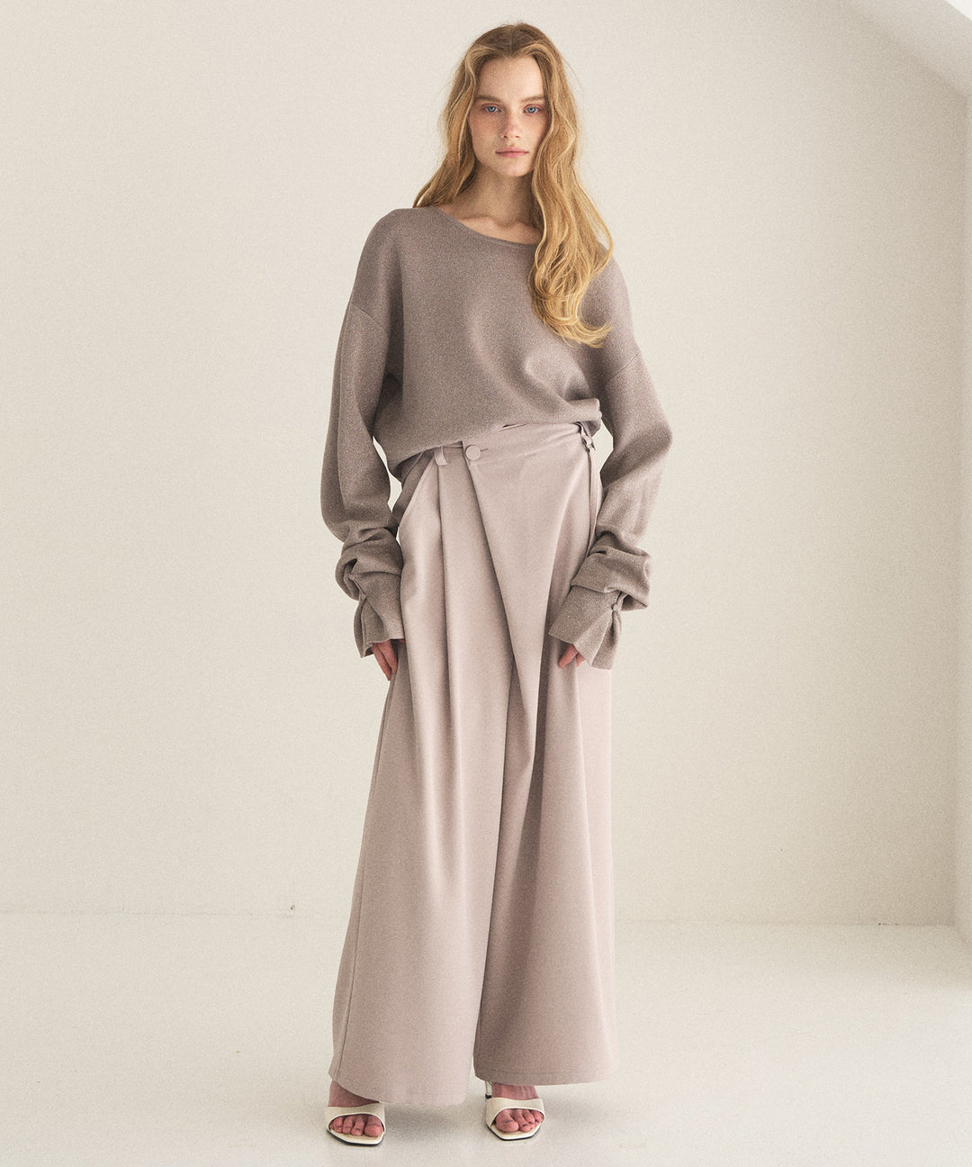 2way Tuck Glitter Knit Tops