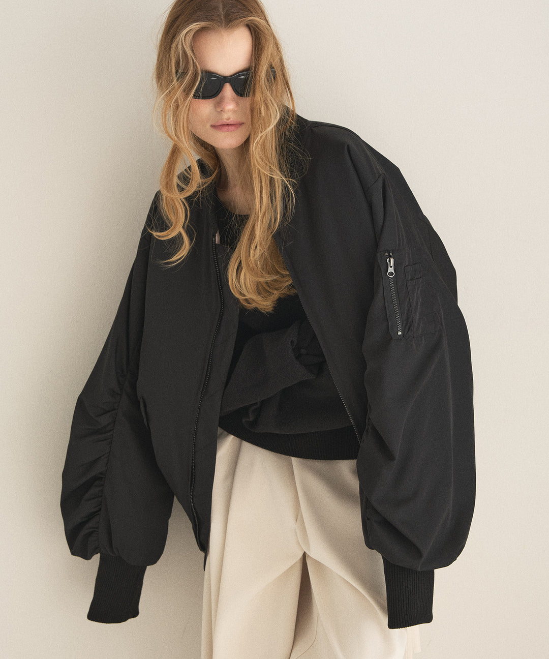 2way Tuck Glitter Knit Tops