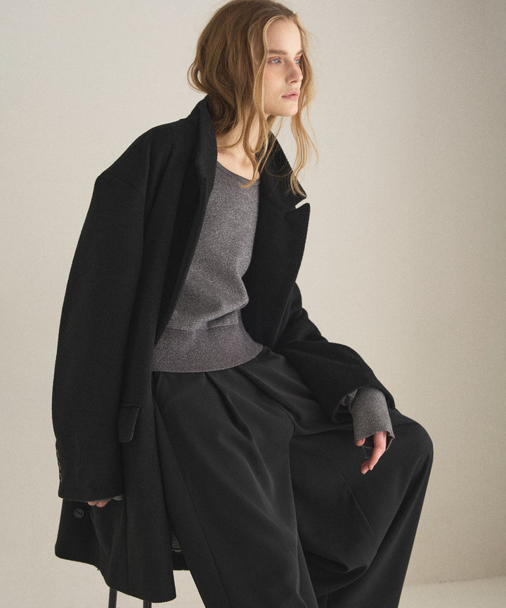 2way Tuck Glitter Knit Tops