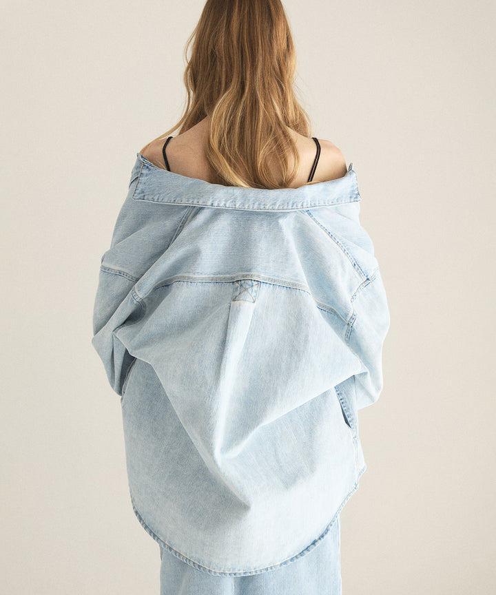 ICE Bleach Denim Shirt Jacket