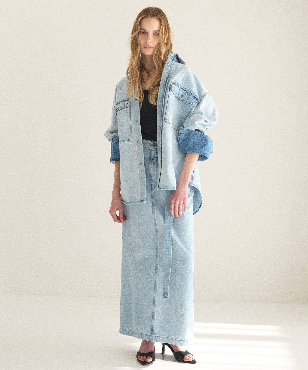 ICE Bleach Denim Shirt Jacket