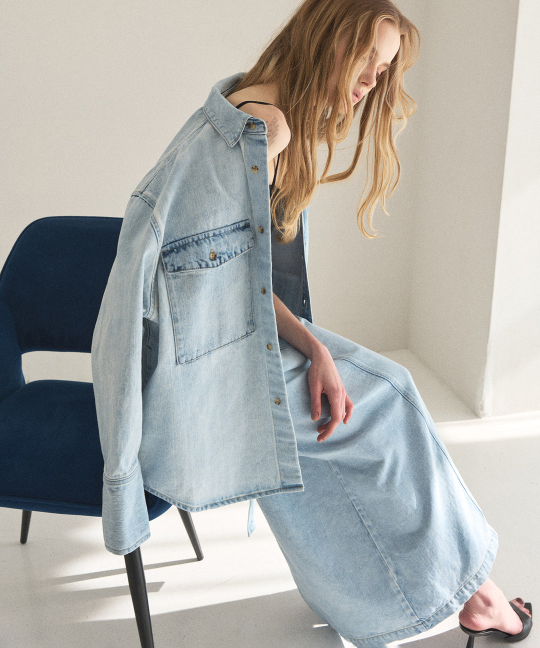 ICE Bleach Denim Shirt Jacket