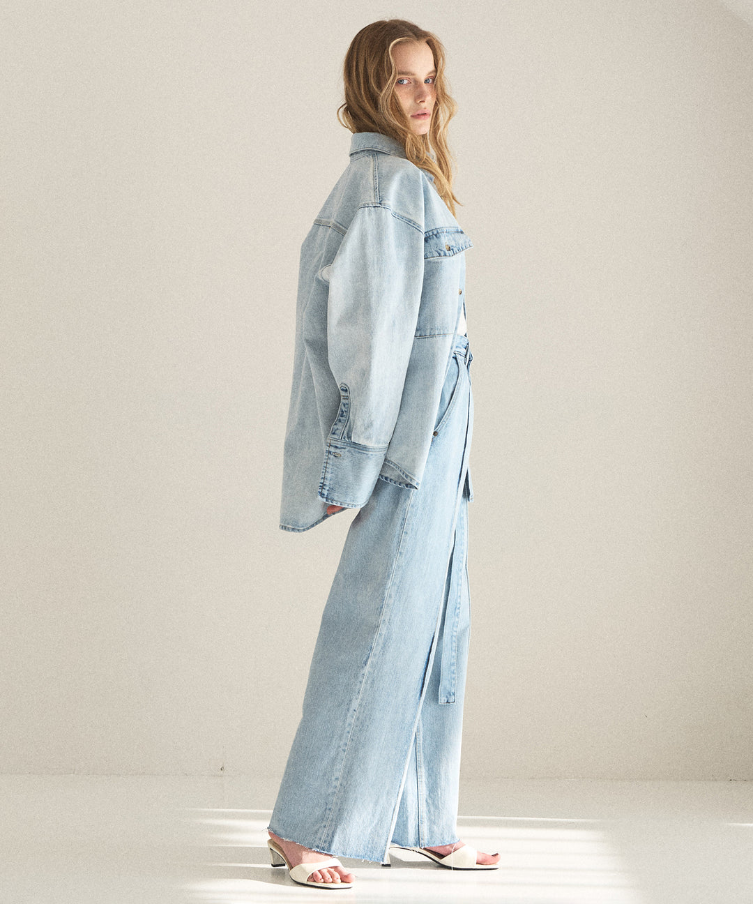 ICE Bleach Denim Shirt Jacket