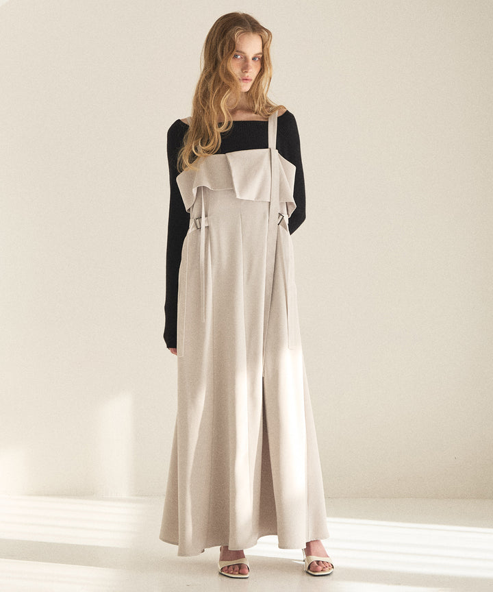 Panel Cover Belt Dress