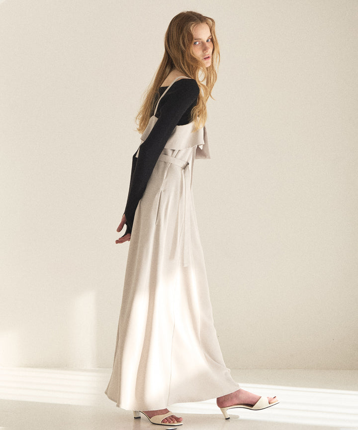 Panel Cover Belt Dress