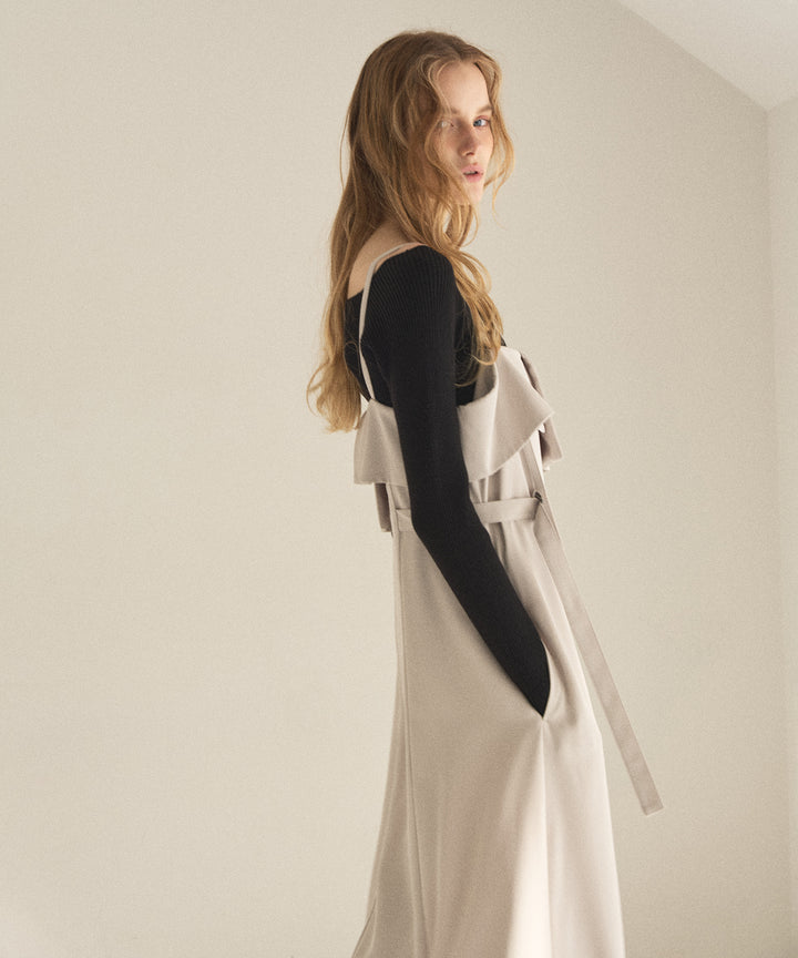 Panel Cover Belt Dress