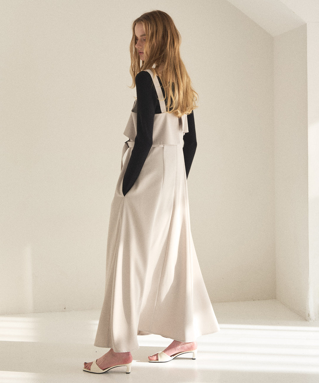 Panel Cover Belt Dress