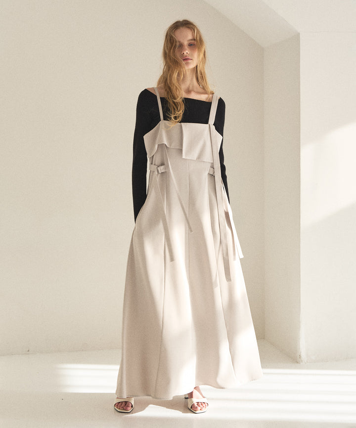 Panel Cover Belt Dress