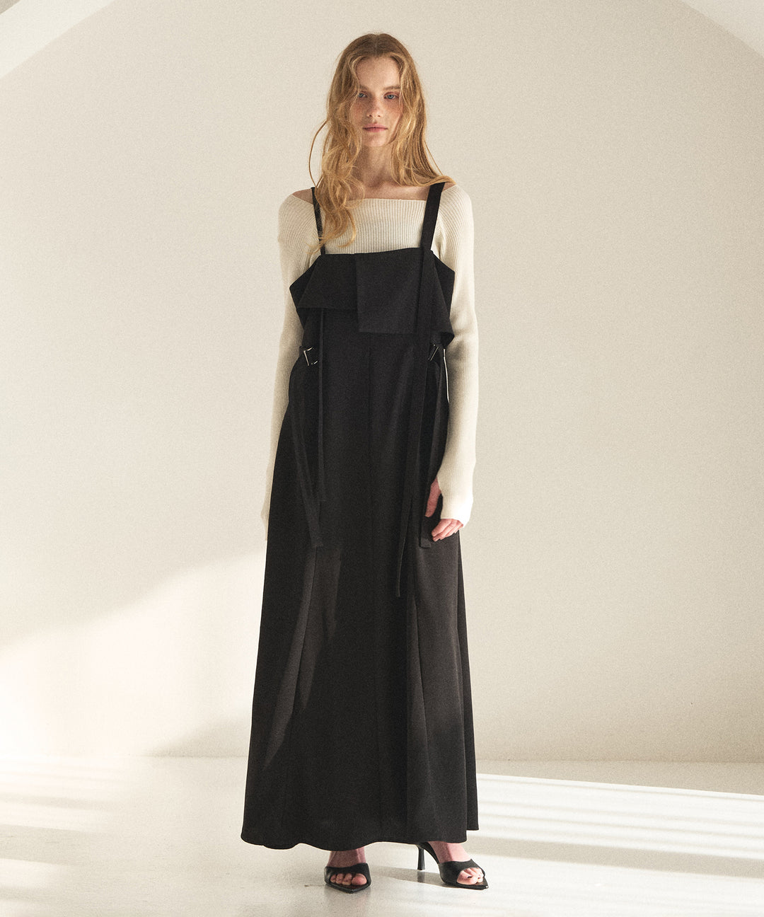 Panel Cover Belt Dress