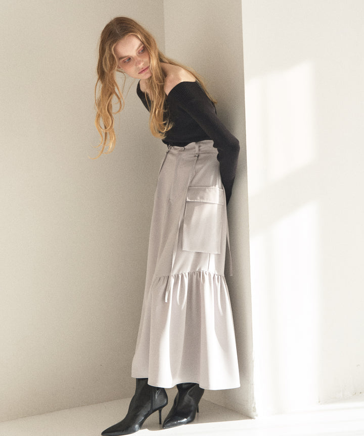 Safari Gather Flare Skirt