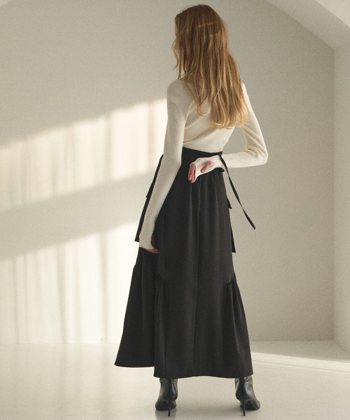 Safari Gather Flare Skirt