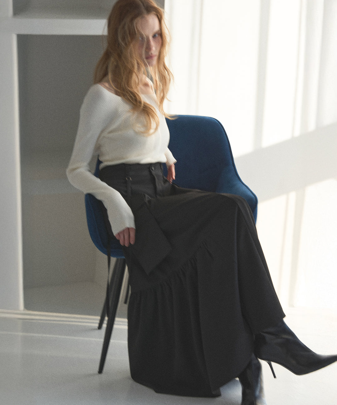 Safari Gather Flare Skirt