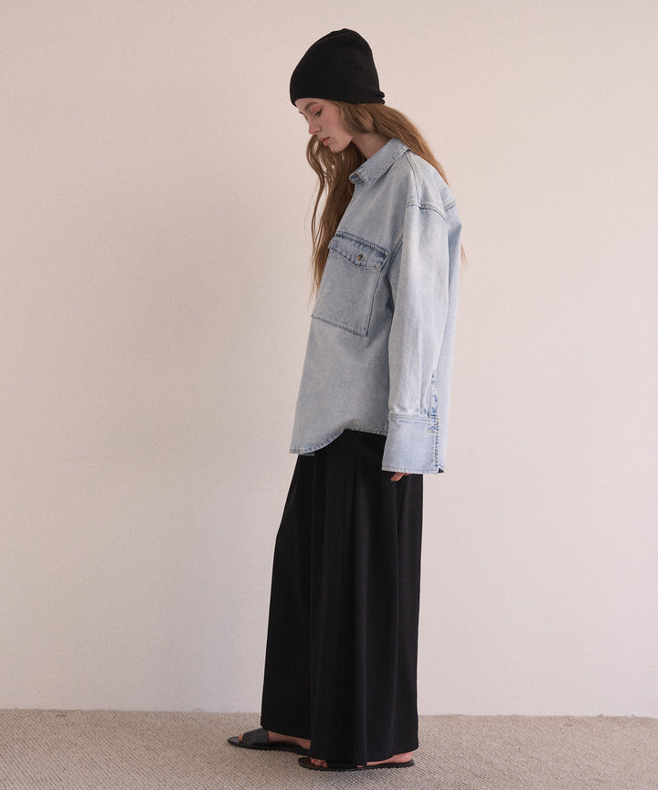 ICE Bleach Denim Shirt Jacket