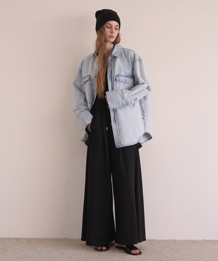 ICE Bleach Denim Shirt Jacket