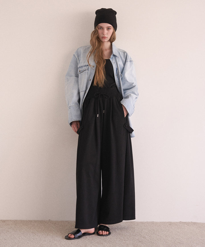 Wide Flare Sweat Pants