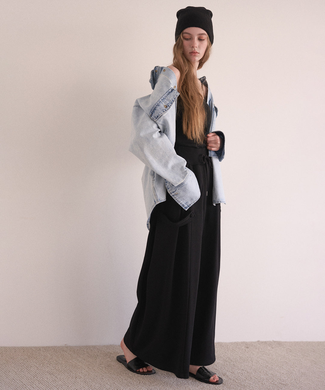 Wide Flare Sweat Pants